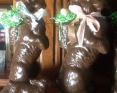 Chocolate bunny, faux chocolate bunnies, bunnies, Easter bunny, Easter decoration