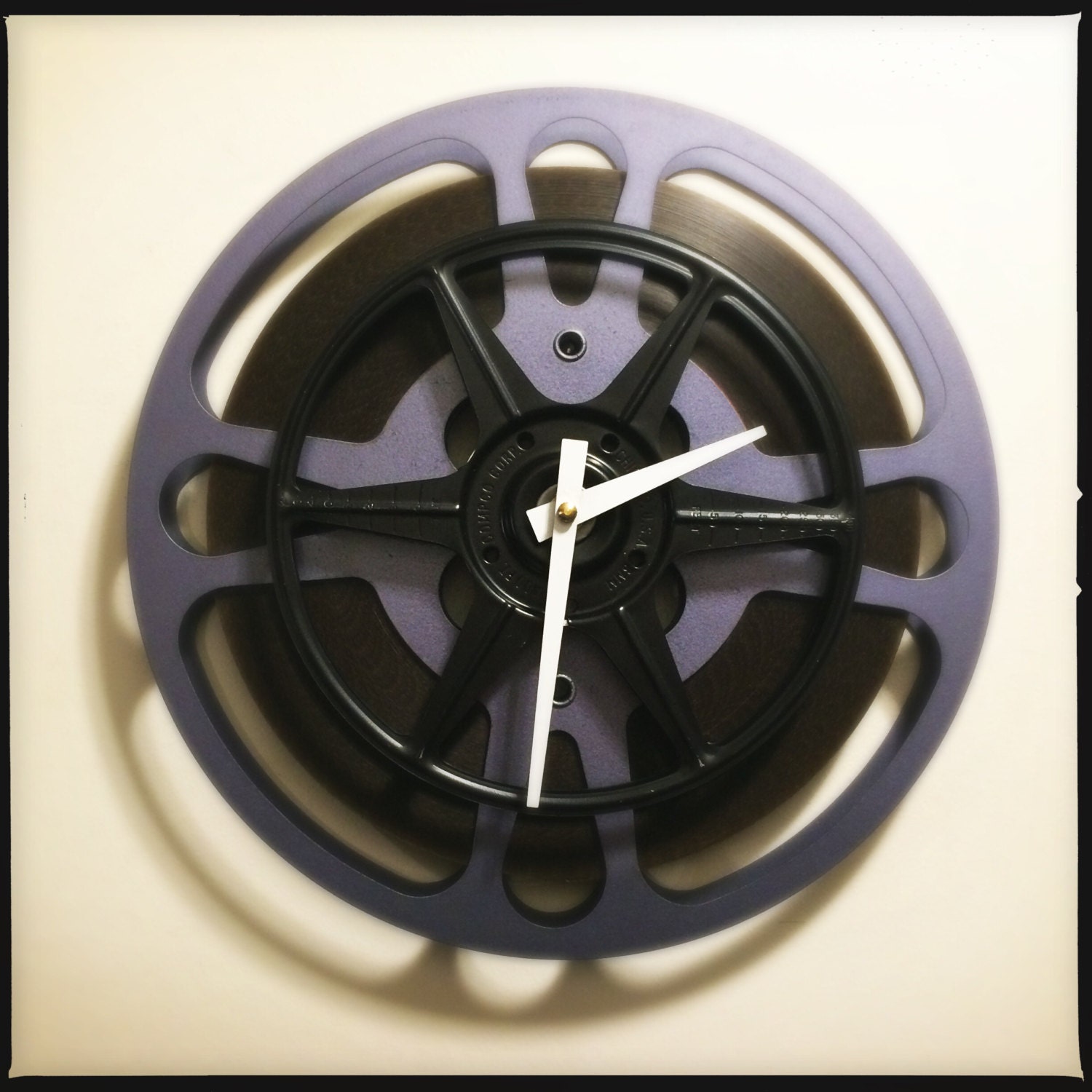 Home Theater Clock Film Reel Wall Clock Media by DreamGreatDreams