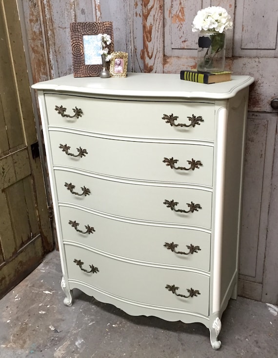 French Provincial Dresser Tall Chest of Drawers Nursery