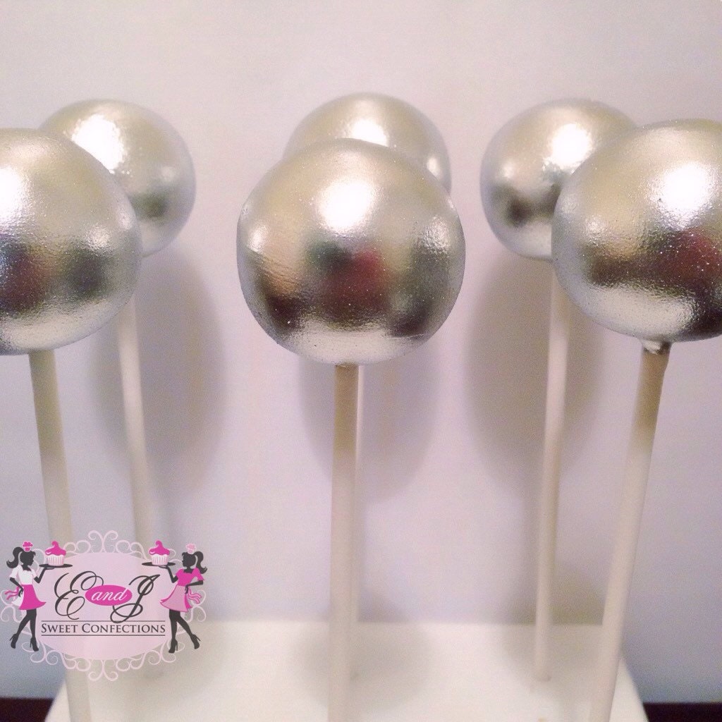 Silver Cake pops