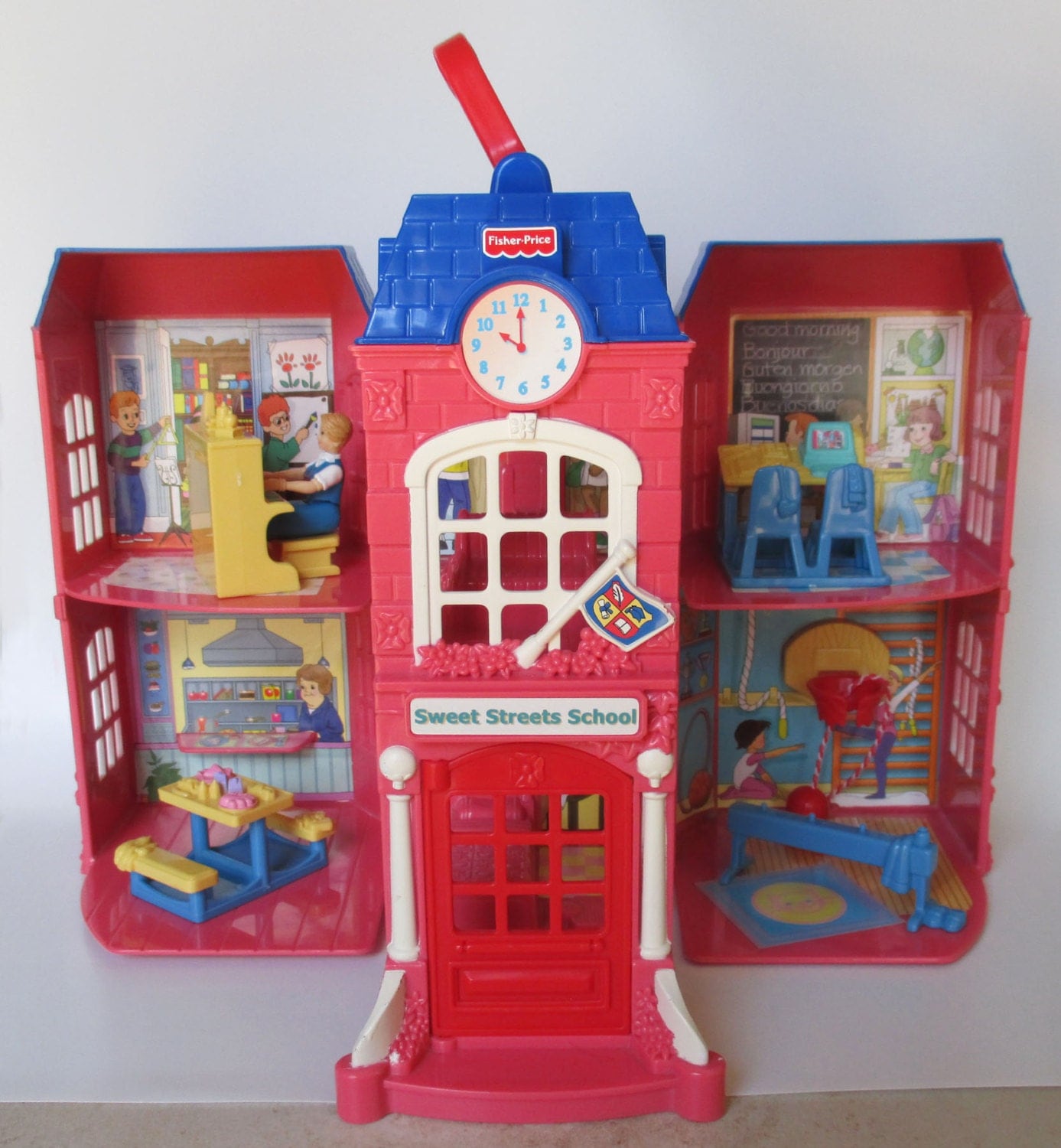 dollhouse Fisher Price Sweet Streets School by 0etsy0antiques0