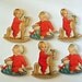 BUY One/Get One FREE LOT Babies Toddlers in Pajamas Shackman Ornaments 2PKGs 11pcs Lot Christmas 9445 7423