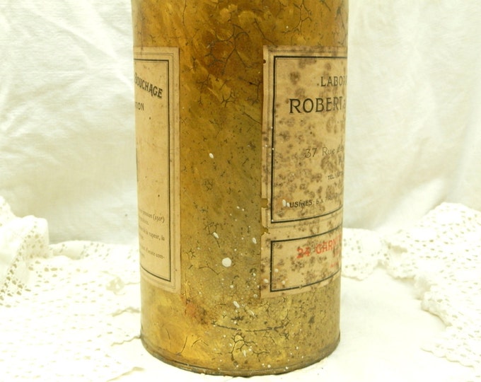 Large Antique French Medical Bandage Metal Tin / French Decor / French Country Style / Medical Decor / Apothecary / Box / Vintage Hospital Large Antique French Medical Bandage Metal Tin / French Decor / French Country Style / Medical Decor / Apothecary / Box / Vintage Hospital