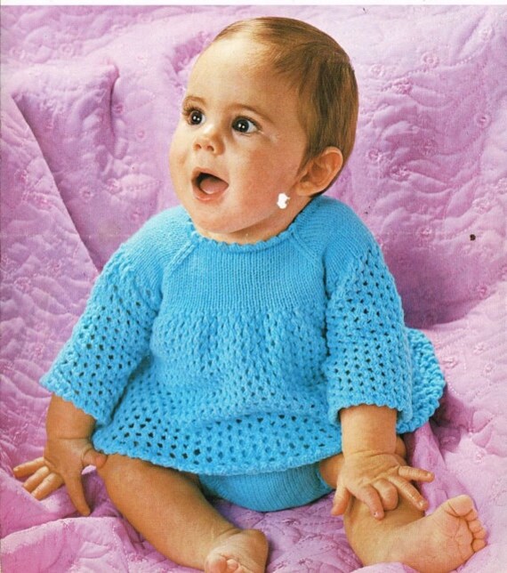 knitting pattern for babies angel top and pants 16/20 in dk