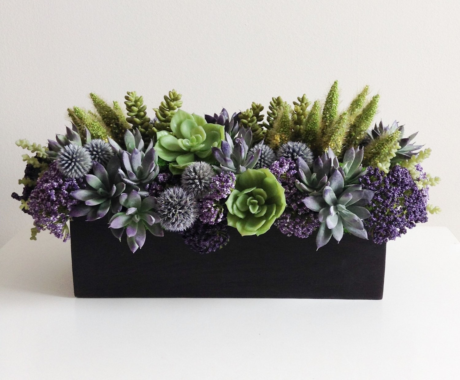 Artificial Succulent Arrangement Faux By Artsfloraldesign