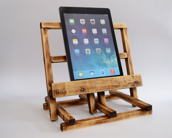 iPad 4 Station Tablet Stand iPad Air Holder Wooden by WoodRestart