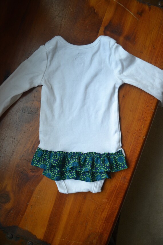 Sassy Skirt Onesie Ruffle Skirt Onesie Baby Girls by TheKeenBean