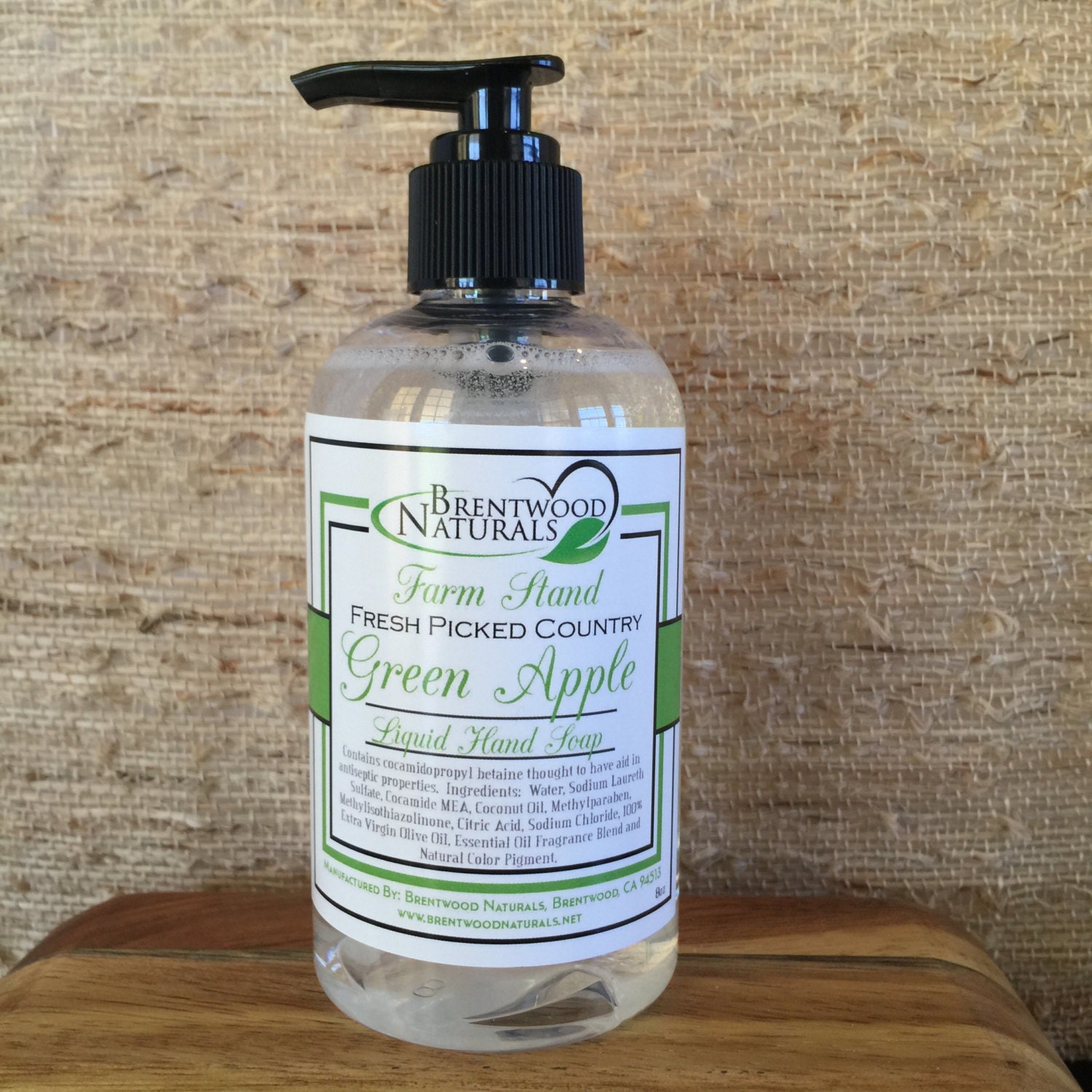 Farm Stand Green Apple Liquid Hand Soap 8oz by BrentwoodNaturals