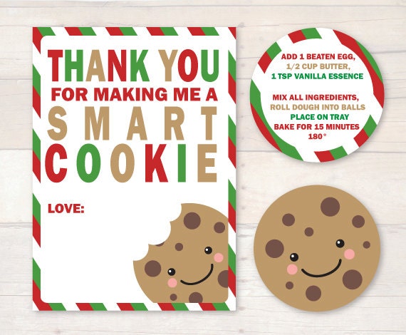 Smart Cookie Teacher Thank you Christmas Gift AUTOMATIC