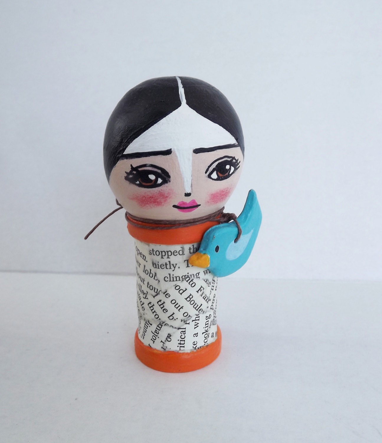 wooden spool doll