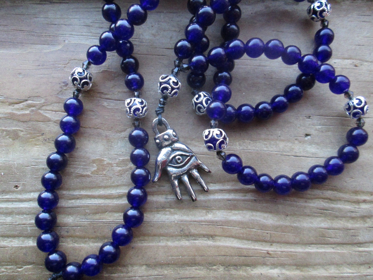 Hamsa Hand of Protection Prayer Beads by MagickAlive on Etsy