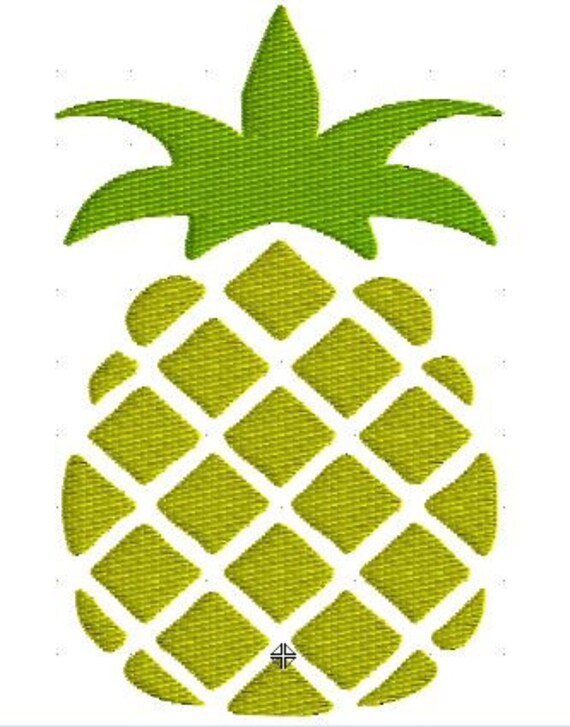 Pineapple Machine Embroidery Design Instant by CraftyJacky