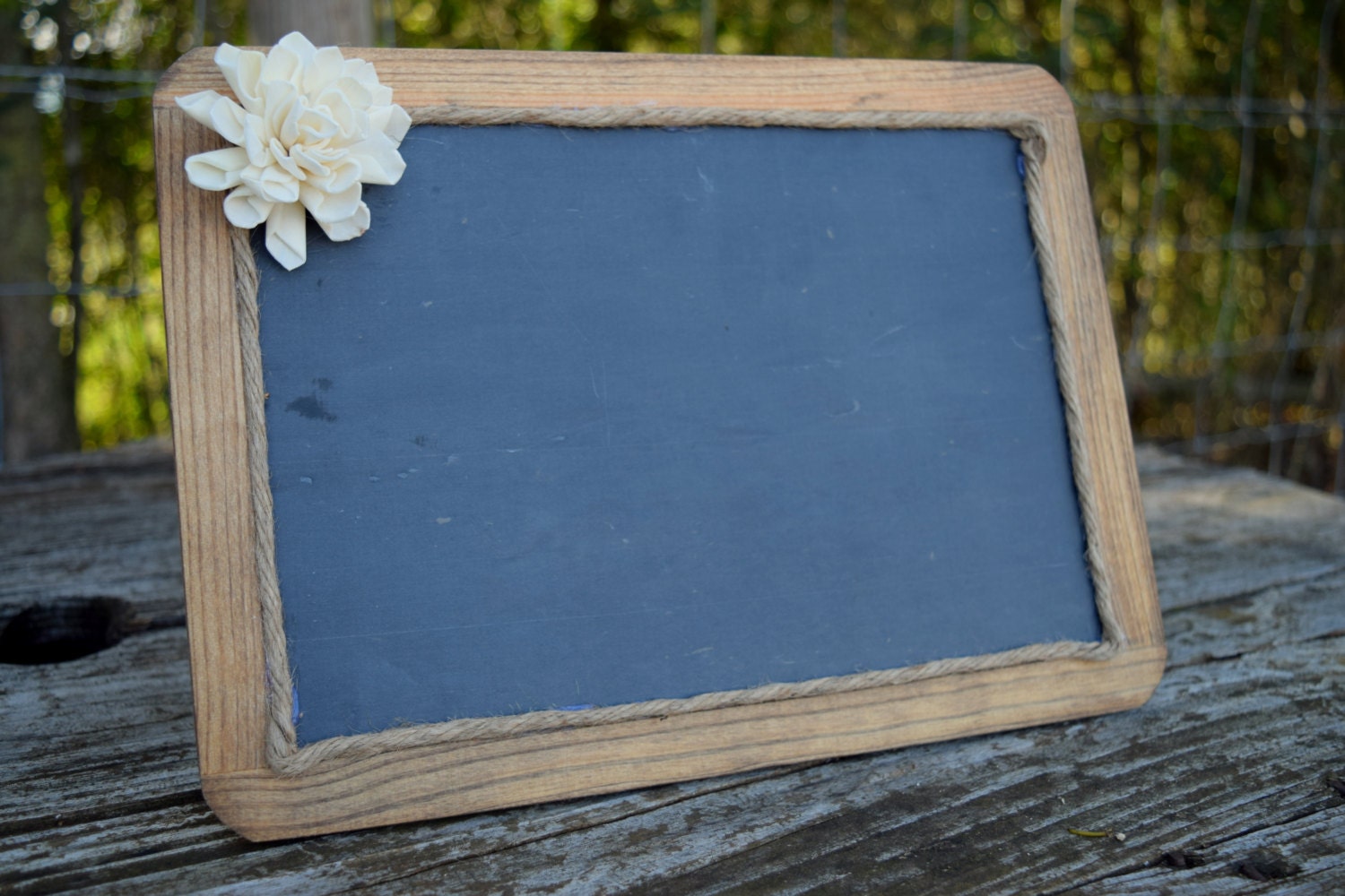 Chalkboard Photo Prop Framed Rustic Chalkboard by CountryBarnBabe