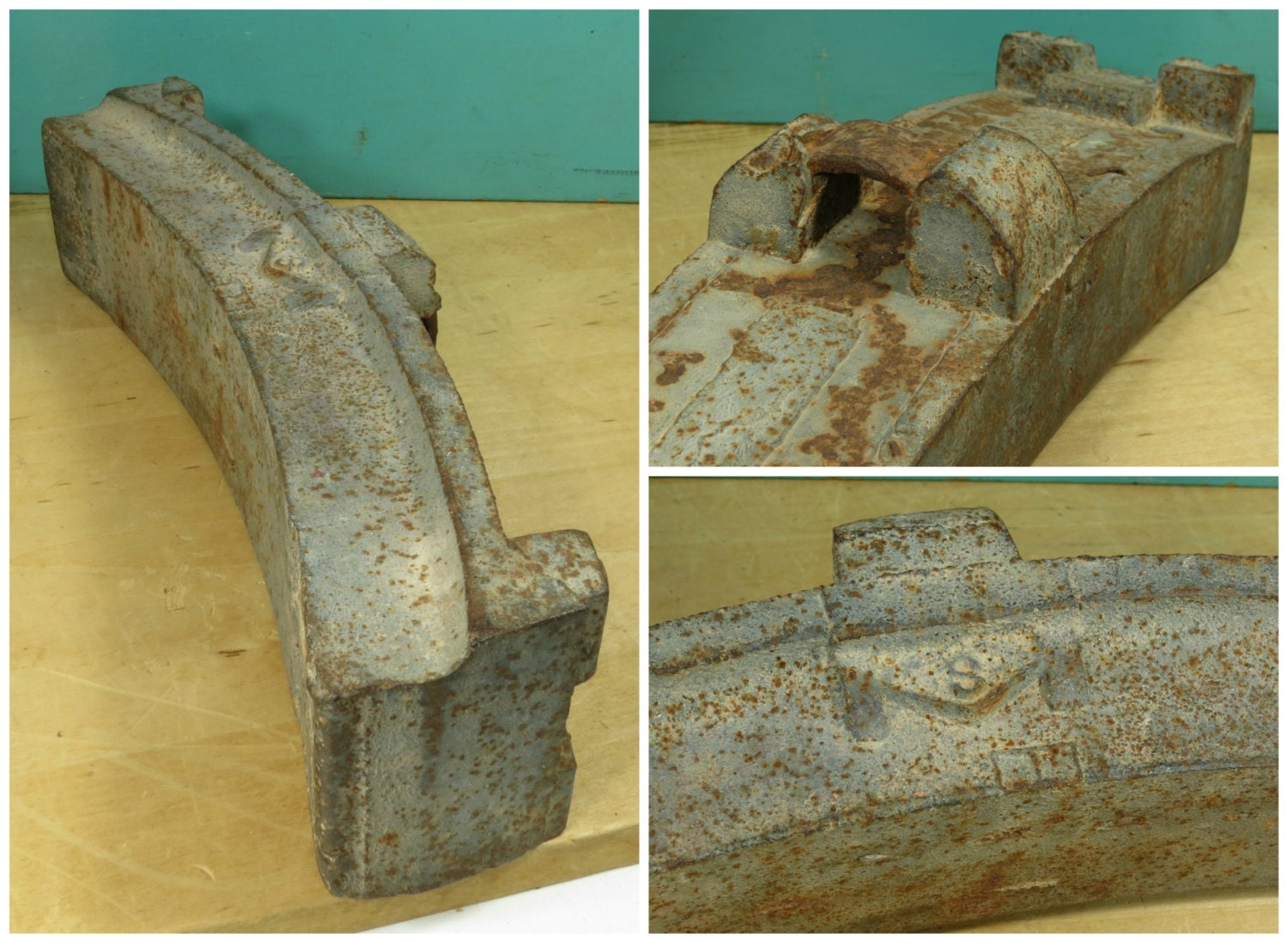 Antique Train Car Brake Shoe . Circa 18901910 . Unused