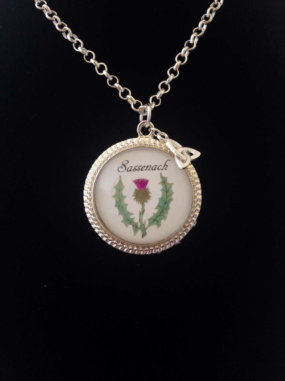 Sassenach & Scottish Thistle necklace