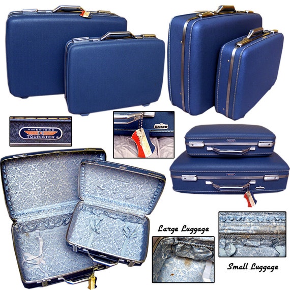 60s American Tourister Luggage / Vintage Suitcases by 2the9sRetro