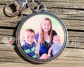 Keepsake Photo keychain Set Under Jewelers Grade Resin