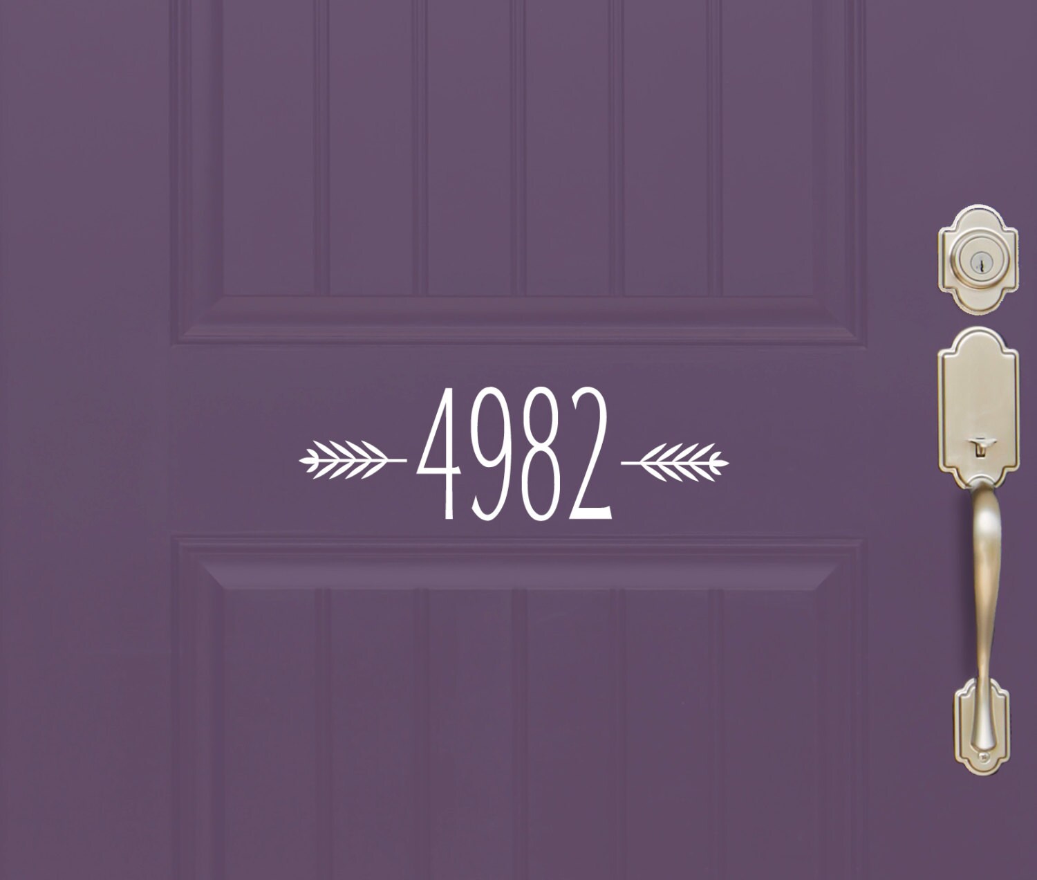 House Number Vinyl Decal