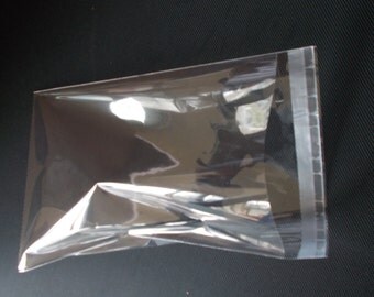 100 Crystal Clear Self Adhesive Seal Resealable Cello OPP MULTI-SIZED Packaging Packing Bags