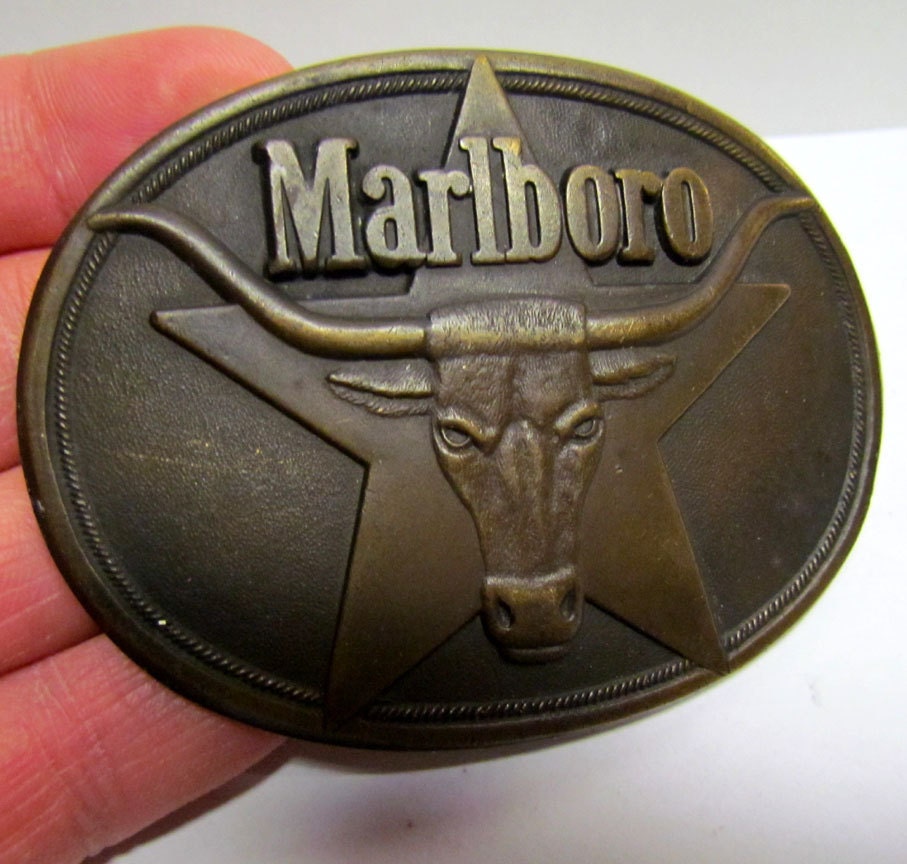 Vintage Marlboro 1987 Belt Buckle Solid by