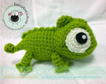PASCAL CHAMELEON PLUSH - Made to order Amigurumi Doll