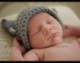 Newborn hat pattern/baby hat pattern/crochet baby hat/crochet newborn hat/baby cat hat/kitty cat hat pattern/crochet cat hat/kitty cat ears