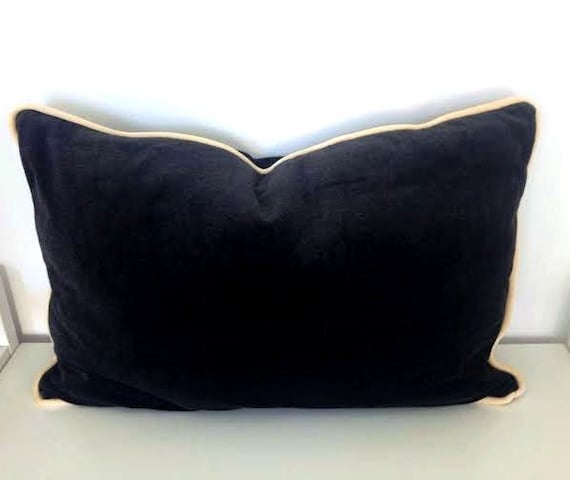 Items similar to Charcoal Grey Velvet Pillow Cover 24