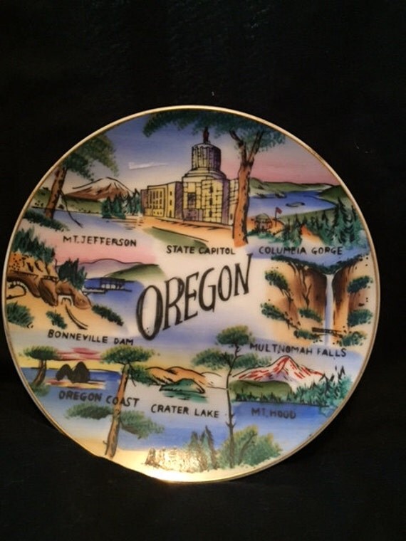 Oregon souvenir plate