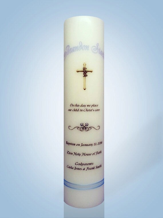 Baptism Candles by IThinkICanDesigns on Etsy