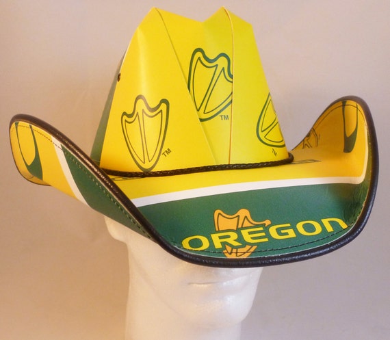 Oregon Ducks Cowboy Hat Made Of Officially Licensed Materials