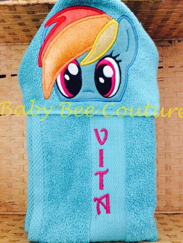 Rainbow Dash Hooded Towel My Little Pony MLP