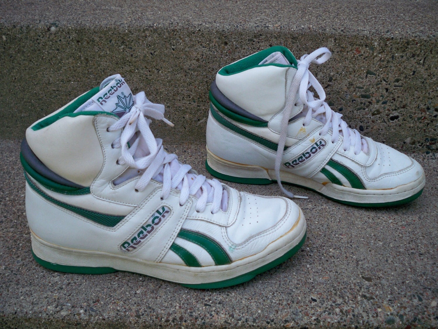 Vintage Reebok Patent Pending High Top Men's White by Joeymest