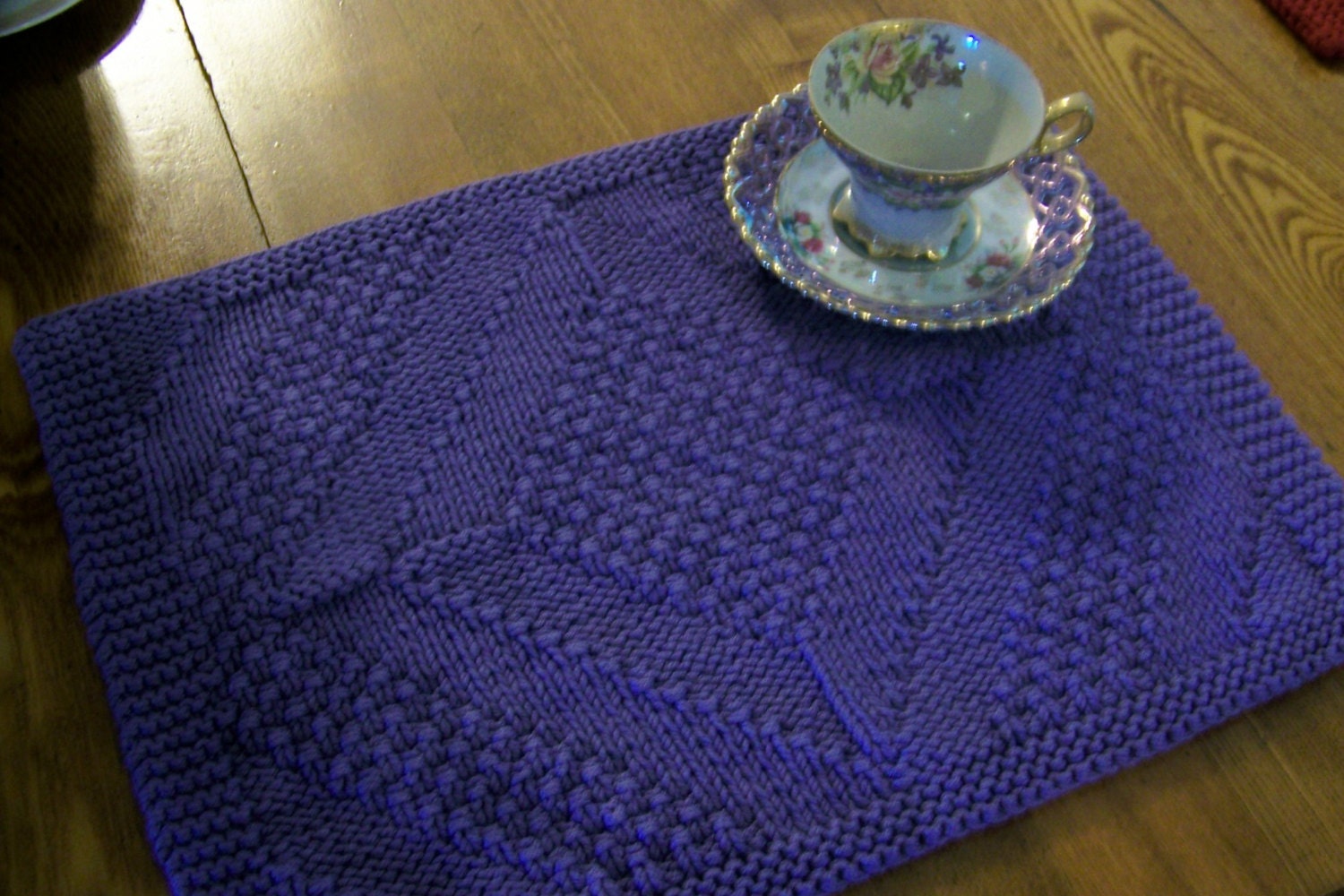 Knitting Pattern Really Reversible Placemats & Table Runners