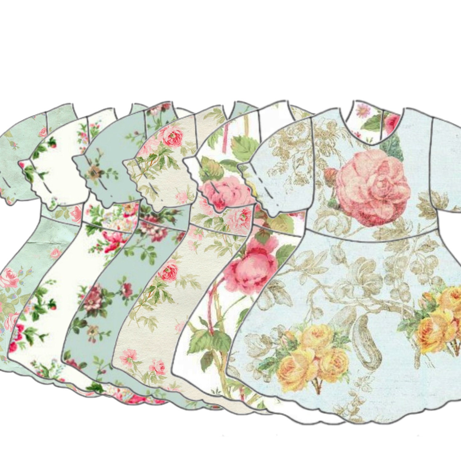 VINTAGE DIGITAL DRESS Baby Girl Dress Clipart Babydoll Collage Sheet Scrapbook Supply VINTAGE DIGITAL DRESS Baby Girl Dress Clipart Babydoll Collage Sheet Scrapbook Supply