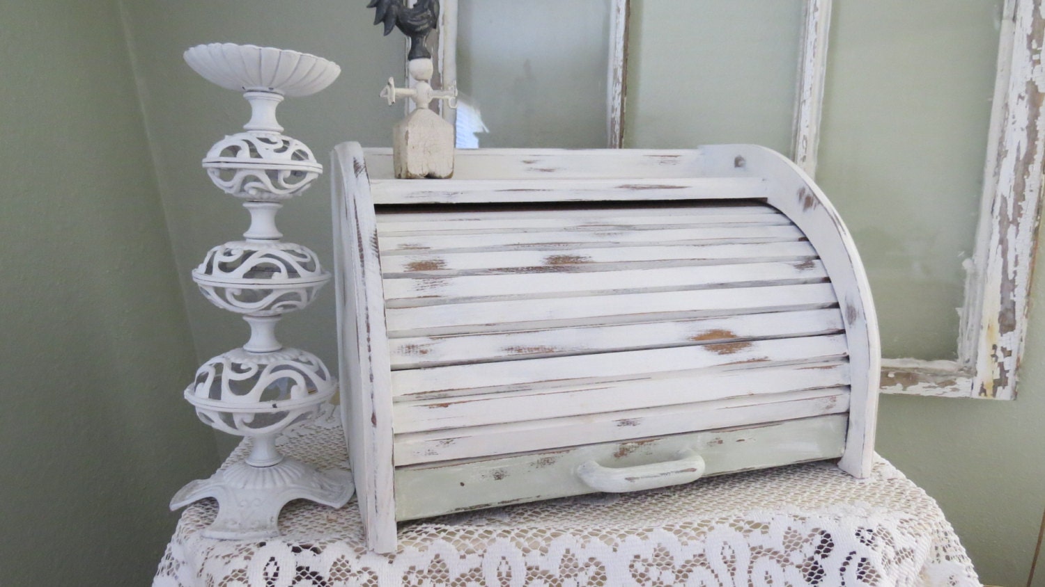 on hold vintage shabby chic bread box wood white kitchen on hold vintage shabby chic bread box wood white kitchen