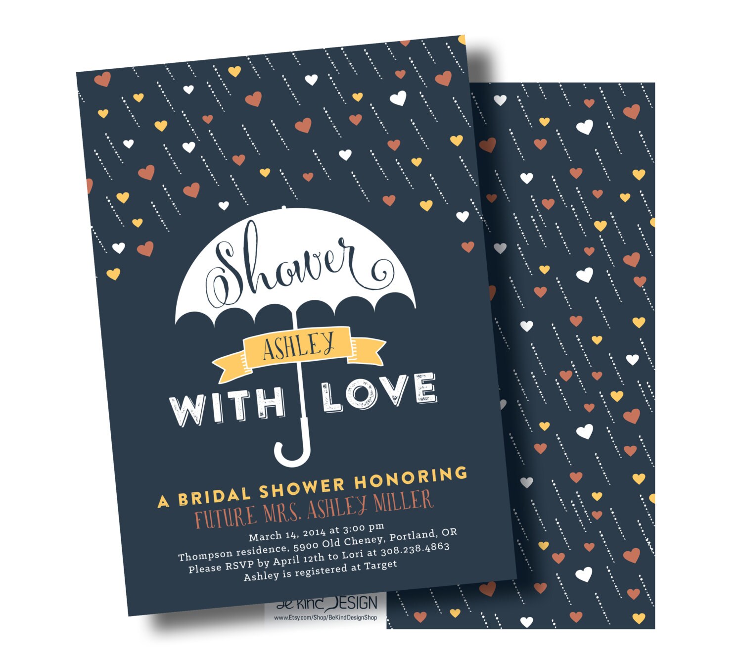 Bridal Shower Invitation Shower with Love by