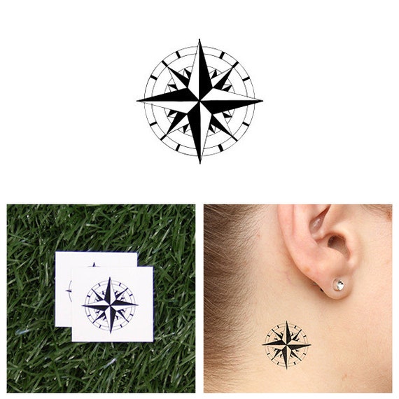 North Star Temporary Tattoo Set of 2