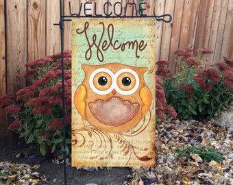 Owl welcome sign | Etsy