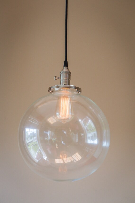 Hanging Pendant Light Fixture With 12 Glass Globe Shade Like This Item