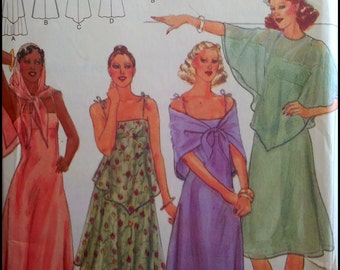 Butterick 5420 Misses' Dress, Capelet And Scarf Size 16 UNCUT