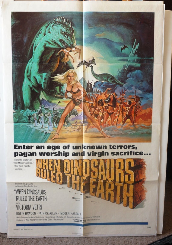 Original Movie Poster When Dinosaurs Ruled The