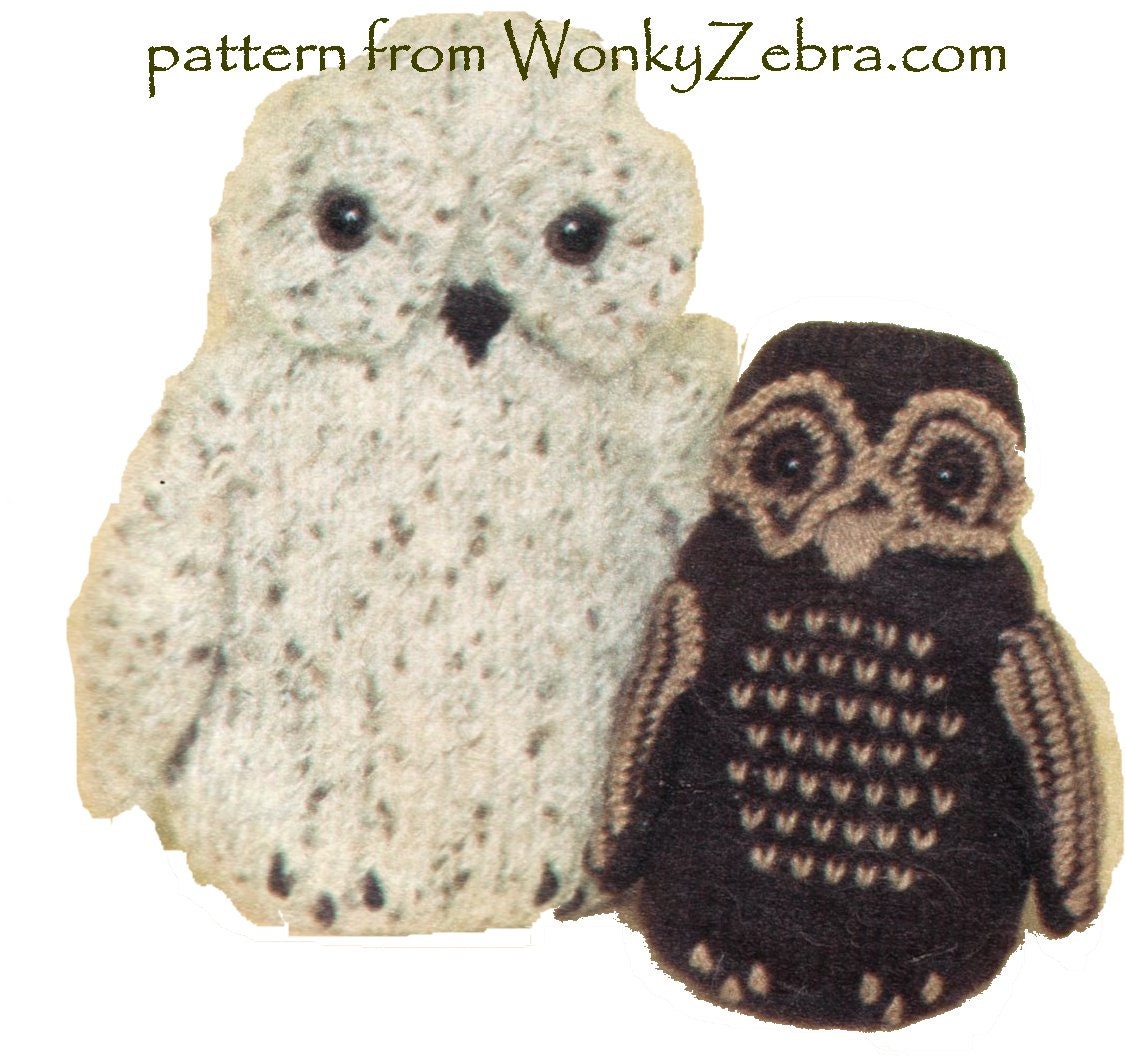 Vintage Owl Pattern | vintage knitted owl pattern pdf 552 from toypatternland and Vintage Owl Pattern | vintage knitted owl pattern pdf 552 from toypatternland and