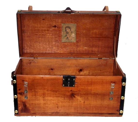Jenny Lind Antique Trunk by RandallBarbera on Etsy