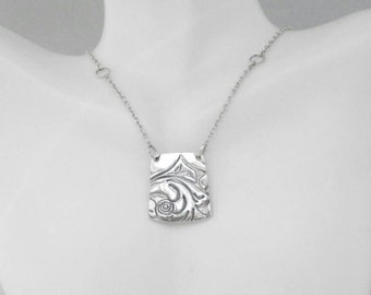 Fine Silver Pendant Necklace