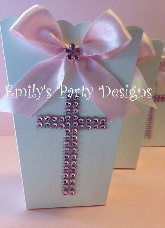 Popcorn Boxes Favor Goody Bag Baptism Favor First Communion