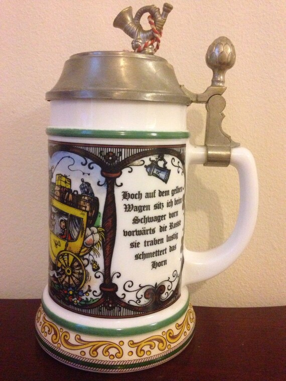 Original BMF Bierseidel Lidded Beer Stein Made in W.Germany