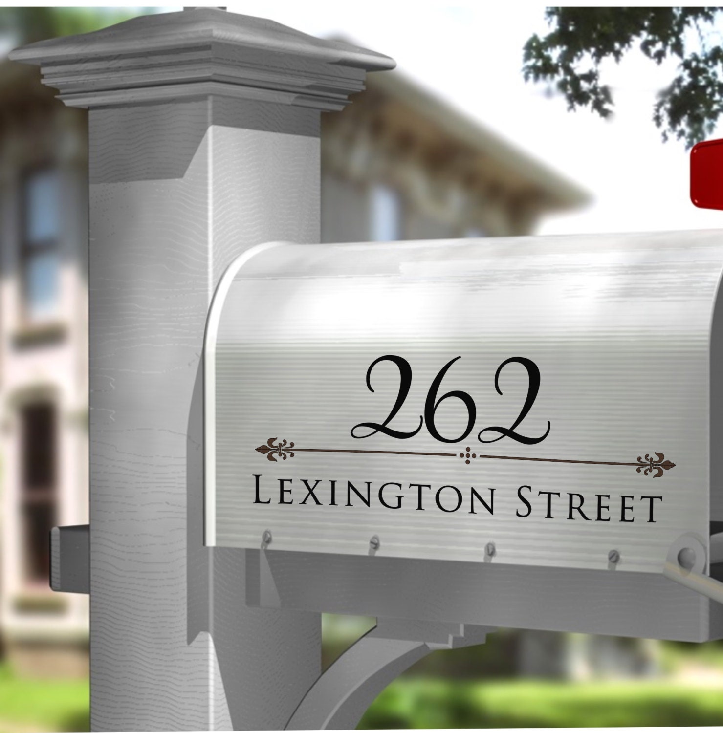 Mailbox Decal Address Mailbox Decal Personalized Mailbox