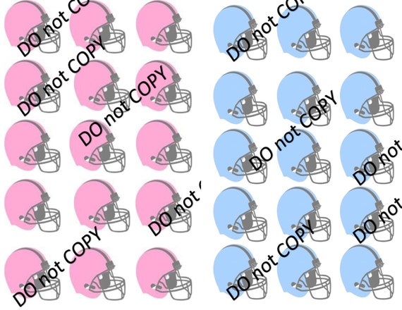 Instant Download Printable Football Cut-outs for Gender Reveal