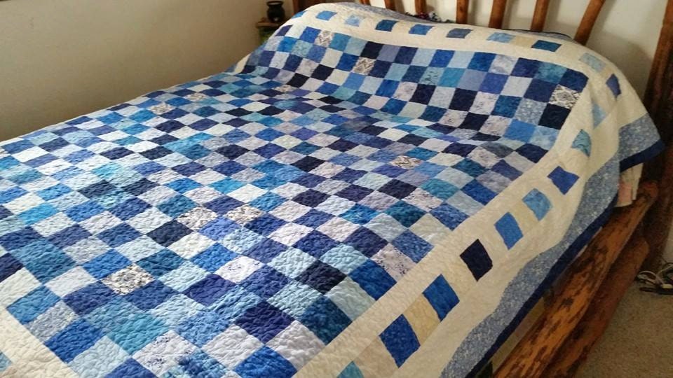 Handmade BLUE Quilt Made To Order Keepsake Quality Item