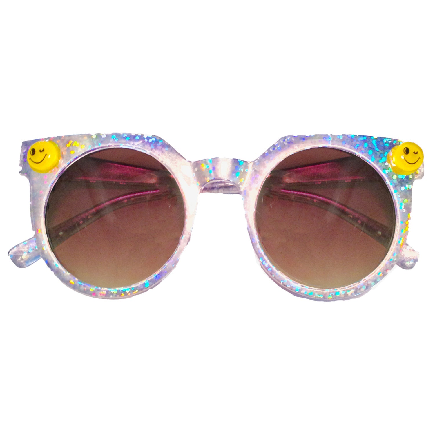 Holographic Sunglasses Smiley Sunglasses Kawaii Grunge